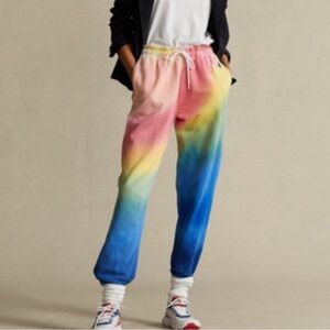 Ralph Lauren tie dye rainbow sweatpants